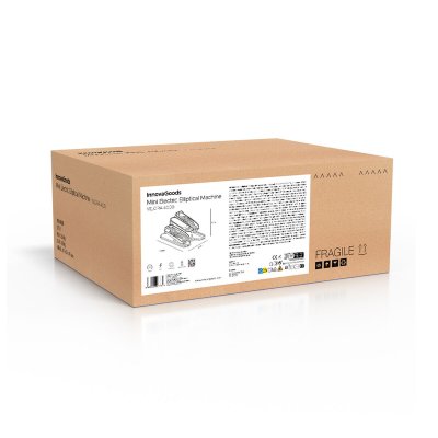 InnovaGoods Mini Elektrisk Ellipsemaskin med Fjernkontroll Velora 4000 Svart Stål