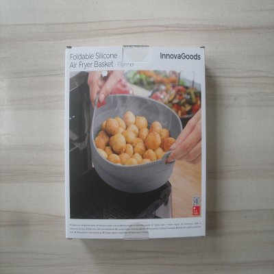 InnovaGoods Taittuva Silikonivuoka Airfryeriin Fliynner Harmaa 1 L (Kunnostetut Tuotteet B)