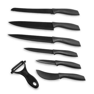Bravissima Kitchen Pöytäveitsi Set de 7 cuchillos Titanium